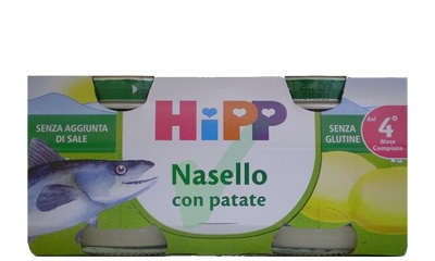 Hipp Bio Omogeneizzato Nasello-Patate mesi 4+