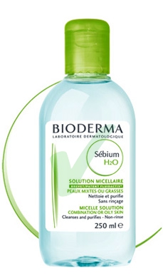 Bioderma Linea Sebium H2O Acqua Detergente Micellare Pelli Miste e Grasse 250 ml
