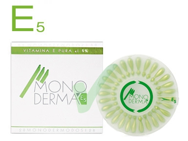 Monoderma E5 Trattamento Vitamina E Gel Lenitivo Anti-Ossidante 28 Ampolle