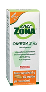 Enerzona Linea Integratori Omega3 Rx Acidi Grassi EPA DHA 120 Capsule da 1 g