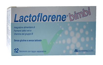 Neo Lactoflorene Bimbi Integratore Alimentare di Fermenti Lattici 12 Flaconcini