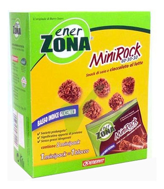 EnerZona Linea Alimentazione Dieta a ZONA Minirock Cioccolato al Latte 40-30-30