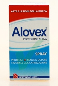Alovex Linea Protezione Orale Spray Lenitivo Lesioni Mucosa Orale 15 ml