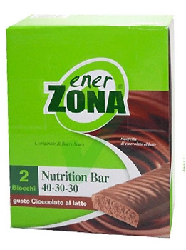 EnerZona Linea Alimentazione Dieta a ZONA Nutrition Bar Cioccolato al Latte 20B