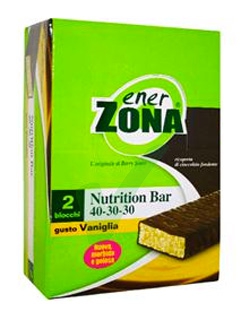 EnerZona Linea Alimentazione Dieta a ZONA Nutrition Bar Vaniglia 20 Barrette
