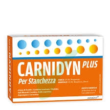 Carnidyn Plus Integratore per Stanchezza Gusto Arancia 20 bustine