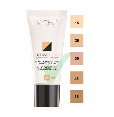 Vichy Linea Dermablend Fond De Teint Fluide Correcteur 16 Ore 30 ml Colore 15