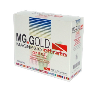MGK VIS Linea Integratori Idrosalini MG Gold Magnesio Citrato 20 Bustine