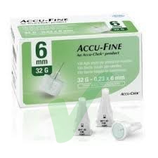 Roche Diabetes Care Italy Accu-fine Ago G32 6mm 100pz
