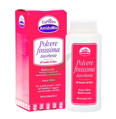 EuPhidra Linea AmidoMio Polvere Finissima Amido di Riso Pelli Sensibili 50 ml