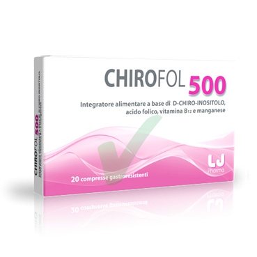 LJ Pharma Linea Benessere Donna Chirofol 500 Integratore Alimentare 20 Compresse