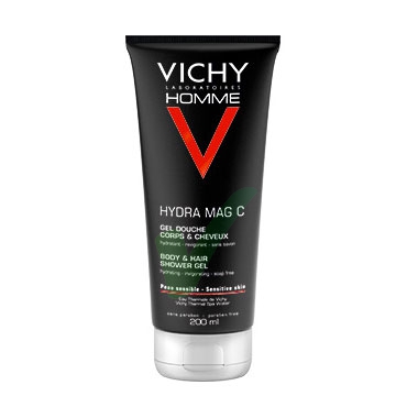 Vichy Linea Homme Hydra Mag C Gel Doccia Corpo e Capelli Uomo 200 ml