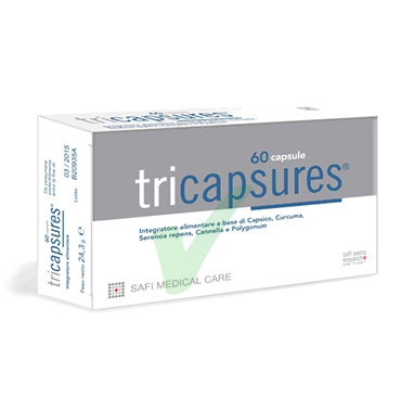 Safi Medical Linea Capelli Uomo Tricapsures Integratore Anti-Caduta 60 Capsule