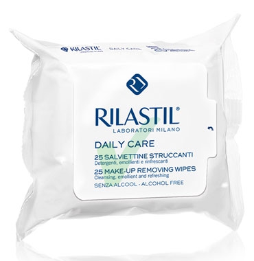 Rilastil Linea Daily Care 25 Salviette Struccanti Delicate per Pelli Sensibili
