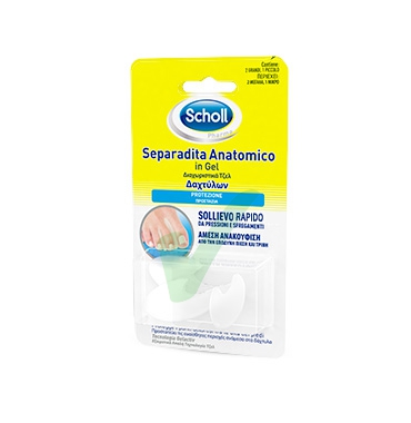 Scholl Linea Calli e Durezze Trattamento Dolore 2 Separadita Anatomici in Gel