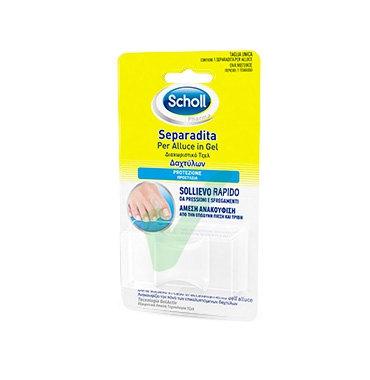 Scholl Linea Calli e Durezze Trattamento Dolore 1 Separadita Alluce in Gel