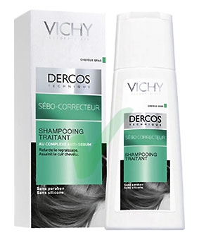 Dercos Linea Sebo-Equilibrante Shampoo Normalizzante Capelli Norm/Grassi 200 ml