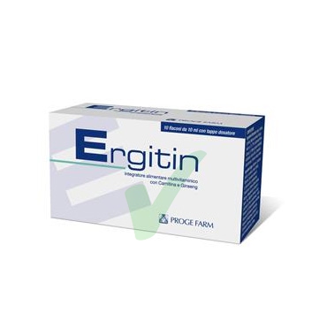 Proge Farm Linea Benessere Energia Ergitin Integratore Alimentare 10 Flaconcini