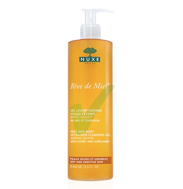 Nuxe Linea Detersione Viso Gel Lavant Surgras Gel Struccante Detergente 400 ml