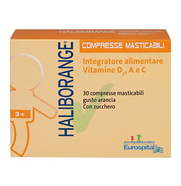 Eurospital Linea Vitamine Minerali Haliborange Integratore 30 Compresse Masticab