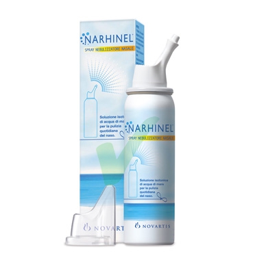 Narhinel Linea Pulizia Salute del Naso Soluzione Salina Aloe Vera Spray 100 ml