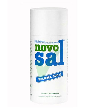 NovoSal Linea Alimentazione Sana Sale Classico Iposodico Saliera 300 g