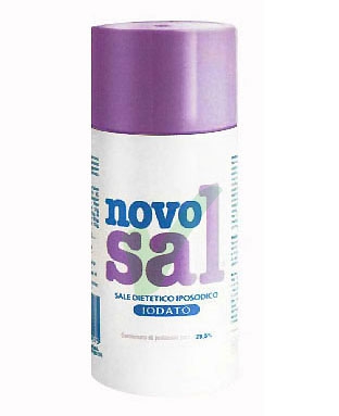 NovoSal Linea Alimentazione Sana Sale Iodato Iposodico Saliera 300 g
