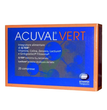 Scharper Linea Vitamine Minerali Acuval Vert Integratore Alimentare 20 Compresse