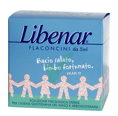 Libenar Linea Pulizia e Salute del Naso Soluzione Fisiologica 15 Flaconcini 5 ml