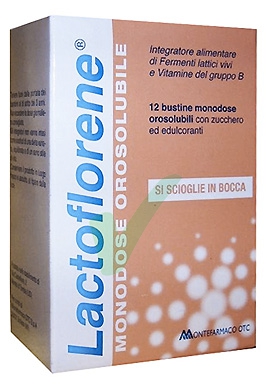 Lactoflorene Linea Fermenti Integratore di Fermenti Lattici 12 Bustine Orosolub