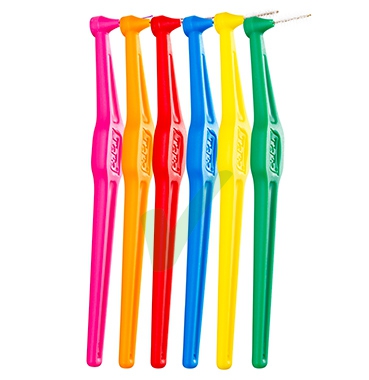 TePe Linea Cura Dentale Quotidiana 6 Scovolini Angolati 0,50 Colore Rosso