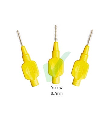 TePe Linea Cura Dentale Quotidiana 6 Scovolini Interdentali 0,7 Colore Giallo