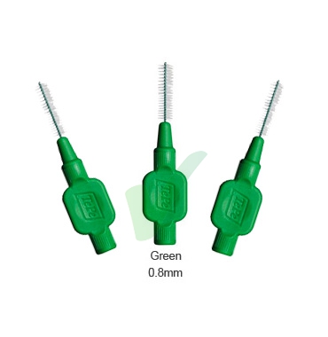 TePe Linea Cura Dentale Quotidiana 6 Scovolini Interdentali 0,8 Colore Verde
