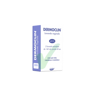 Dermoclin Linea Igiene Intima Lavanda Vaginale con pH 5.5 2 Flaconi da 140 ml