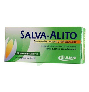 Giuliani Linea Digestione Sana Salva-Alito 30 Compresse Rinfrescanti Menta Forte