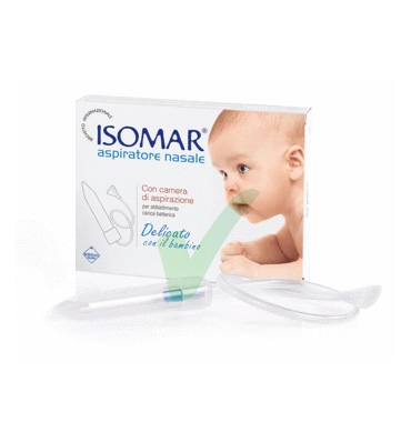 Isomar Linea Pulizia e Salute del Naso Aspiratore Nasale Bambini con 3 Ricambi