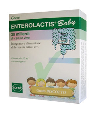 Sofar Linea Intestino Sano Enterolactis Baby Integratore Fermenti Gocce 10 ml