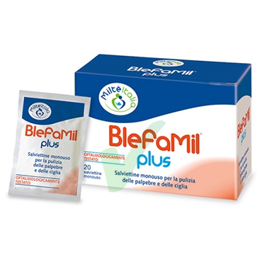 Milte Italia Linea Salute degli Occhi BlefaMil Plus 20 Salviettine Monouso Occhi