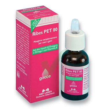 N.B.F. Lanes Linea Animali Domestici Ribes Pet 80 Integratore Cani Gatti Gocce