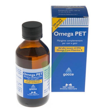 N.B.F. Lanes Linea Animali Domestici Omega Pet Cani e Gatti Soluzione 100 ml