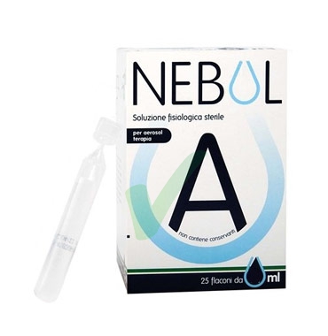 Chiesi Linea Pulizia del Naso Nebul A Soluzione Fisiologica 25 Flaconcini 5 ml