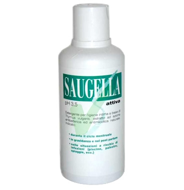 Saugella Linea Attiva Verde Dermoliquido Detergente Intimo Delicato 500 ml