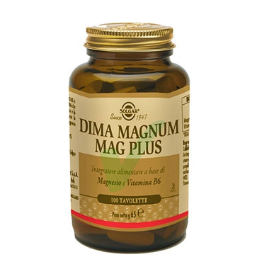 Solgar Linea Vitamine Minerali Dima Magnum Mag Plus Integratore 100 Tavolette