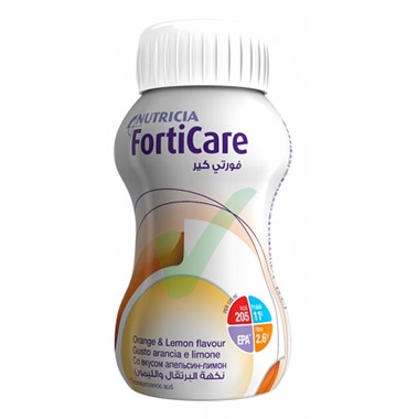 Nutricia Linea Nutrizione Domiciliare Forticare Gusto Arancia/Limone 4x125 ml