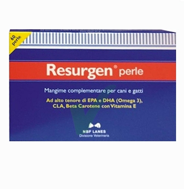 N.B.F. Lanes Linea Animali Domestici Resurgen Integratore Cani e Gatti 60 Perle