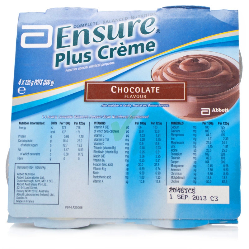 Abbott Linea Nutrizione Domiciliare Ensure Plus Crema Integrazione Cioccolato