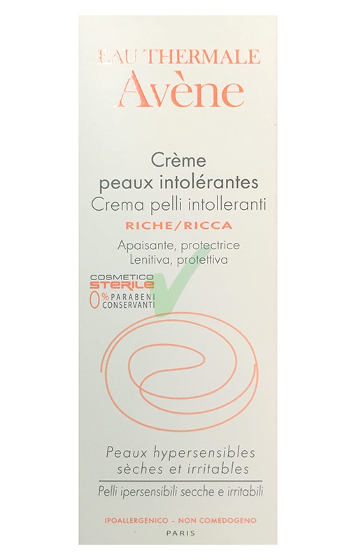 Avene Linea Essenziale Pelli Intolleranti Crema Ricca Lenitiva Calmante 40 ml