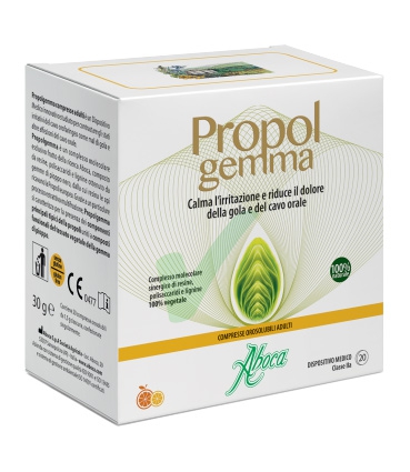 Aboca Linea Dispositivi Medici Gola Propol Gemma 20 Compresse Orosolubili Adulti