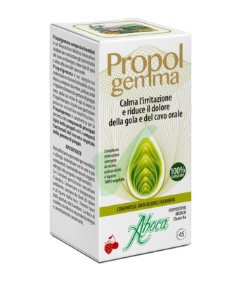Aboca Linea Dispositivi Medici Gola Propol Gemma 45Compresse Orosolubili Bambini