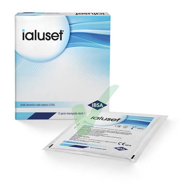 IBSA Linea Dispositivi Medici Ialuset Acido Ialuronico Cicatrizzante 10 Garze
